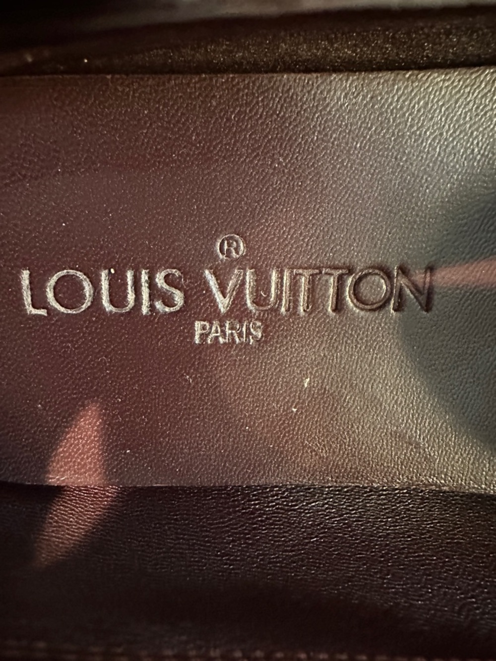 Louis Vuitton Patent Leather Driving Loafers Burgundy Flats Size 7.5 - Picture 4 of 7